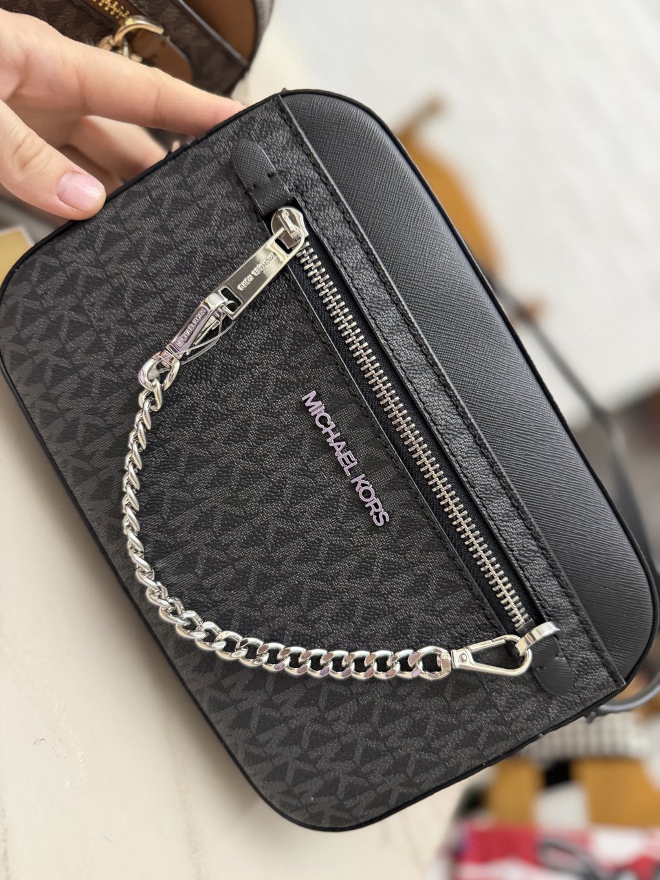 Женская большая сумка через плечо с логотипом Jet Set Michael Kors