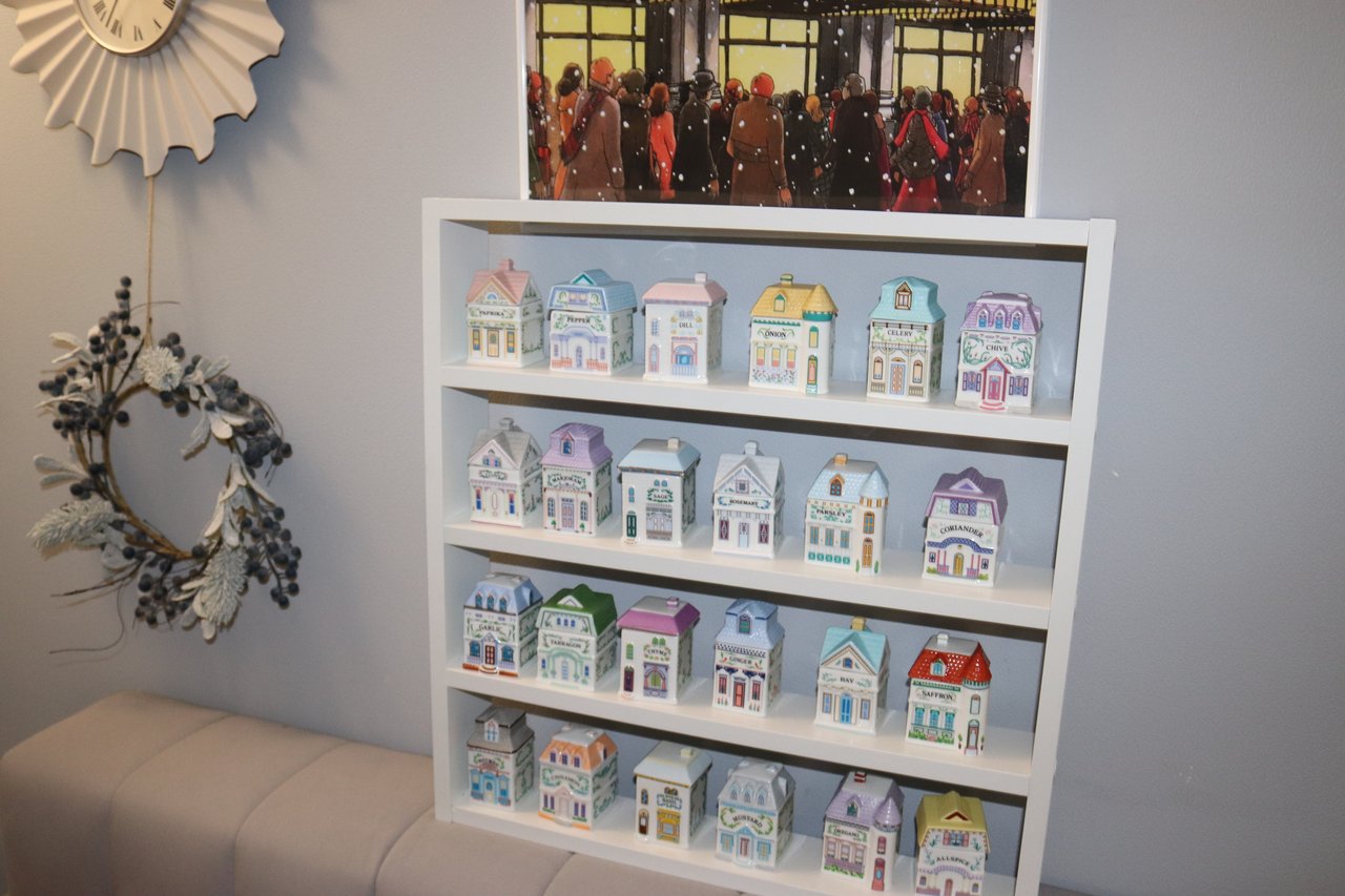 Набор из 6 имбирных баночек Spice Village, фарфор, ручная роспись